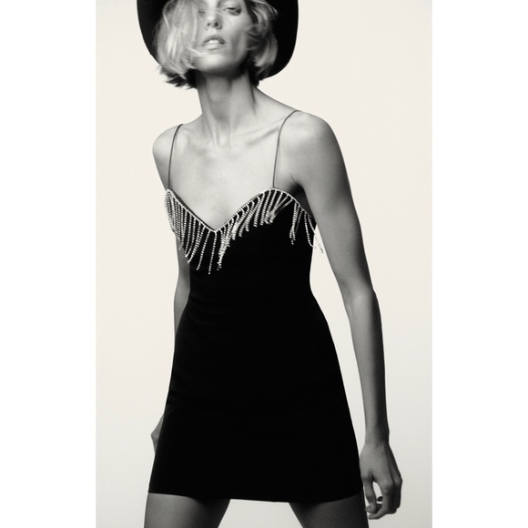 Zara | Dresses | Zara Fringed Mini Dress | Poshmark